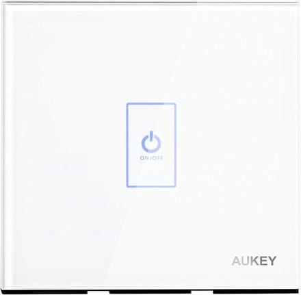 [2 halen 1 betalen] Aukey Touch panel schakelaar met touchscreen glas en LED indicator (PA-L1E)