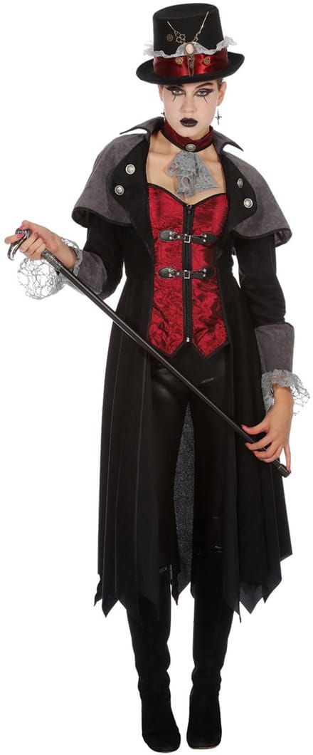 Steampunk Vampier 19e Eeuw Jas - Vrouw