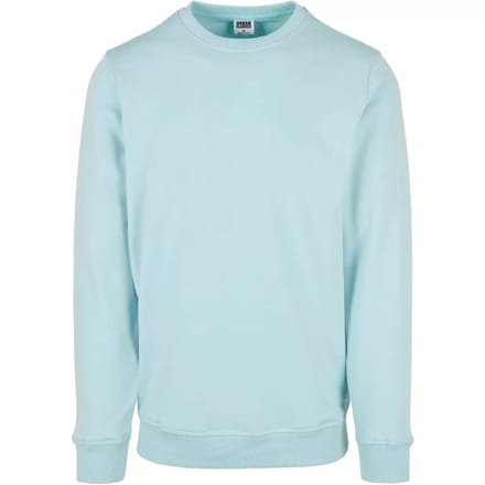 Urban Classics - Basic Terry Crew Sweater/trui - S - Blauw