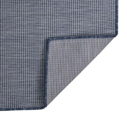 vidaXL - Buitenkleed - platgeweven - 80x250 - cm - blauw