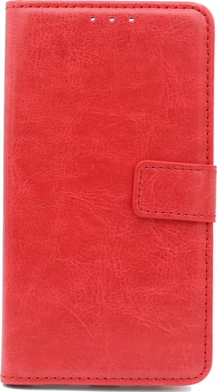 HB Hoesje Geschikt voor Nokia 5.1 Plus - Rood - Portemonnee Book Case met Pasjeshouder en Magneetlipje