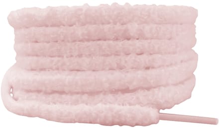 Fluffy veters 10mm Baby Roze - 120cm