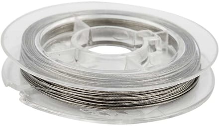 Sieradendraad, dikte 0,38 mm, zilver, 10 m/ 1 rol