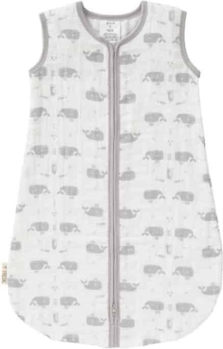 Fresk slaapzak muslin 2-laags Whale dawn grey