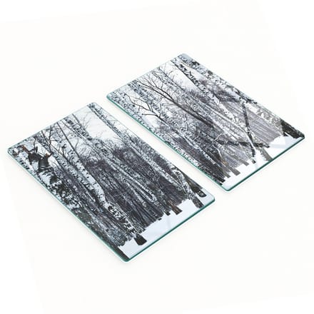 Multifunctionele decoratieve glazen keukenplanken Winterberk 2x30x52 cm
