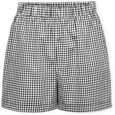 Korte Broek Only Maye Check Shorts - Black/White