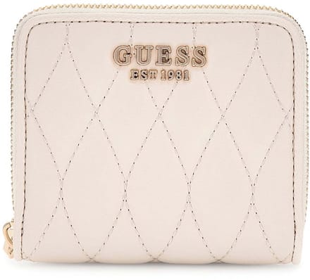 GUESS portemonnee Valla Zip Around Wallet Bone crème