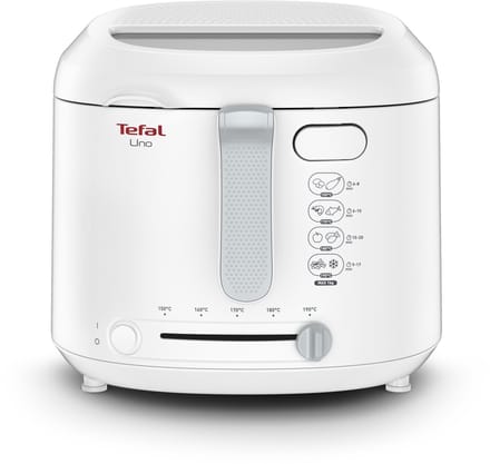 Tefal Uno FF2031 - Frituurpan - 1,8 L - Compact Design - Coolwall - Kijkvenster - Instelbare thermostaat - 1600W - Wit