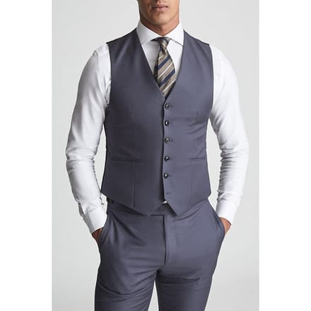 Reiss Hiked Waistcoats — Blue Größe: 36 | Gilets Outlet | Herren | Blau