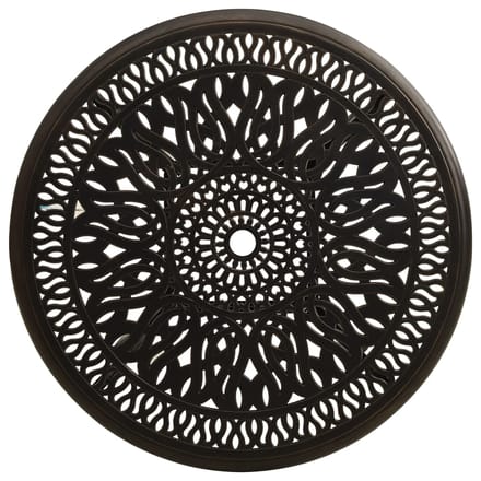 vidaXL - Tuintafel - 90x90x74 - cm - gietaluminium - bronskleurig