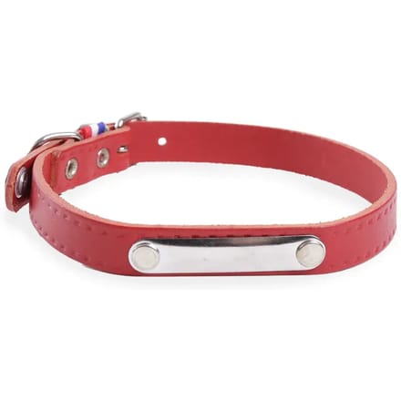 Leren hondenhalsband met schort Martin Sellier Rive