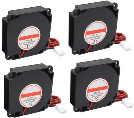 4 Stuks 3D Printer Ventilator DC 24V 4010 Borstelloze Stille Koelventilator 40x40x10mm voor Verbeterde Koeling en Prestaties van 3D Printers