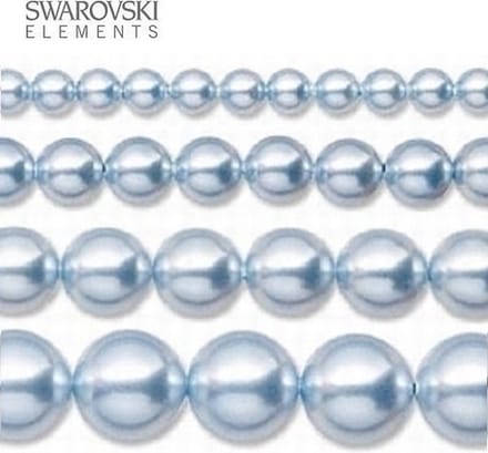 Swarovski Elements, 20 stuks Swarovski Parels, 10mm (20cm), LIGHT BLUE, 5810