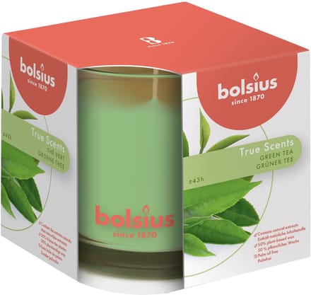 Bolsius Geurkaars True Scents Green Tea - 9.5 cm / ø 9.5 cm