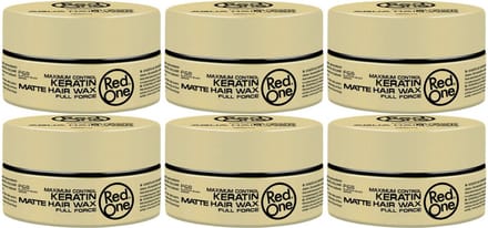 RedOne Haarwax – Keratin Matte Hair Wax 150 ml (6 stuks)