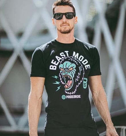 Pride or Die T Shirt Beast Mode Zwart - S