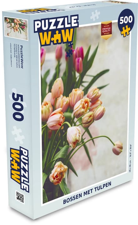 Puzzel Bossen met tulpen - Legpuzzel - Puzzel 500 stukjes