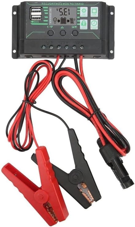 Solar Laadregelaar - MPPT Controller - Energie Opladen - Visueel Display - 10A - Zwart
