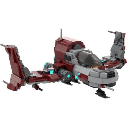 MOC Bouwstenen No Man's Sky: STRALENDE PILAAR BC1 Sciencefiction Ruimteschip ZELFbouwpakket Constructie DIY Kindercadeau gray