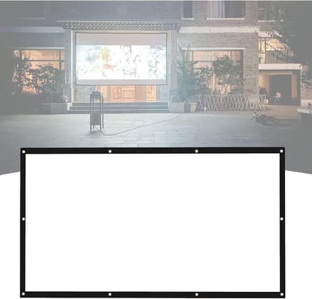 Projectiescherm - Filmscherm - Thuisbioscoop Ervaring - Opvouwbaar Draagbaar - 200 Inch 16:9 - Wit