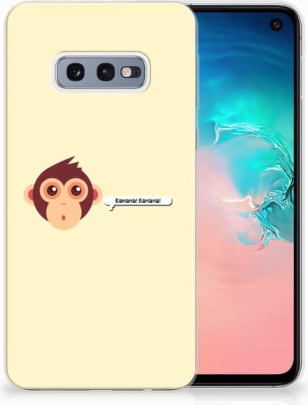 Samsung Galaxy S10e Telefoonhoesje met Naam Monkey