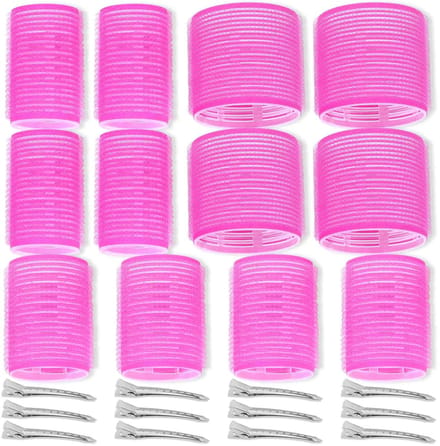 Ynkkvre - Krulspelden Rollers - 24 Delig - Heatless Curls - Incl. Haar rollers & Haarklemmen - Kleefroller - Krullen Zonder Hitte - Haarrollers Midi