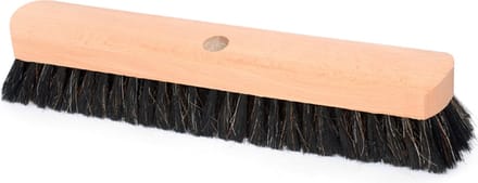 Zaalveger - bezem - haar-  hout 40 cm zwart
