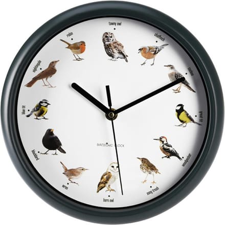H&S - Collection - Wandklok - met - vogelgeluiden - 25 - cm