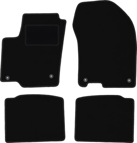Zwarte velours vloermatten voor: Suzuki SX-4 S-Cross crossover (2013-)
