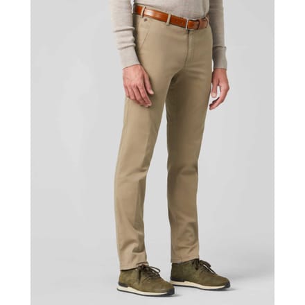 Meyer Broek Bonn Constant Color Cotton Flat-Front Stone Beige / male