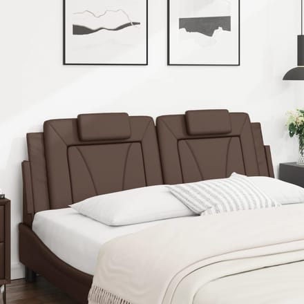 vidaXL - Hoofdbordkussen - "Viana" - 160 - cm - kunstleer - bruin