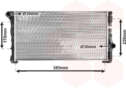Van Wezel - RADIATOR VOOR FIAT IDEA 2004-2011 RA140484VWAN