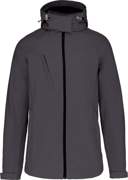 Kariban Dames softshell jas met afneembare capuchon K414 - Titanium - M