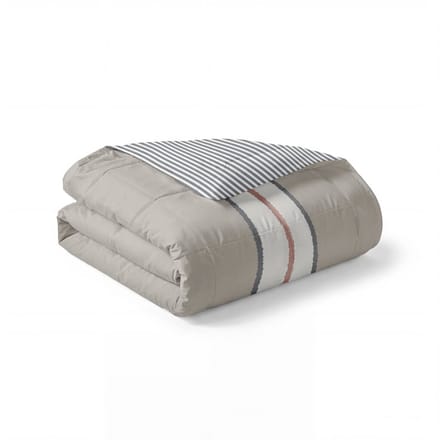 Byrklund Dekbed zonder overtrek Lined Up - 240x200 - 100% Polyester - Zand / Antraciet