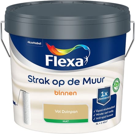 Flexa - Strak Op De Muur Binnen Mat - Vol Duinpan - Mengverf - 5 L