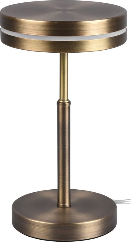 LED Tafellamp - Trion Franco - 6W - Warm Wit 3000K - Rond - Oud Brons - Aluminium
