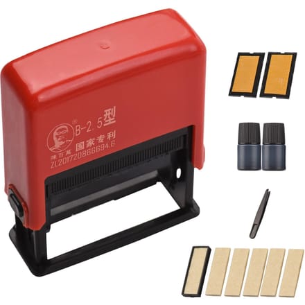 Draagbare Handheld Codeermachine Handmatige Datumstempelprinter Inkt Datumdruk voor Voedsel Plastic Zak Character Height 2.5mm black