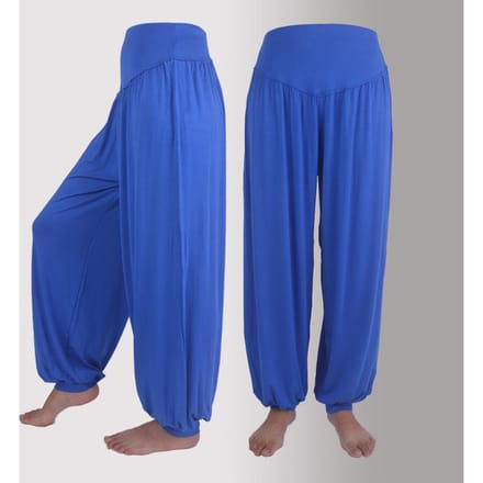 Dames sportmode elastische losse modal katoen zachte yoga dans harembroek M white