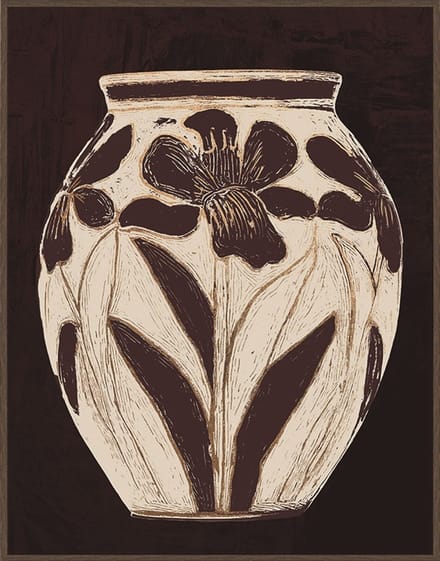 Schilderij 70x90cm Floral Jug