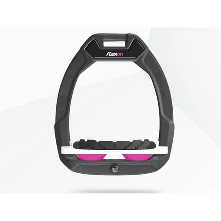 Veiligheidssporen Paardrijden Incliné Grip Antraciet/Wit/Roze Flex-On Safe-On