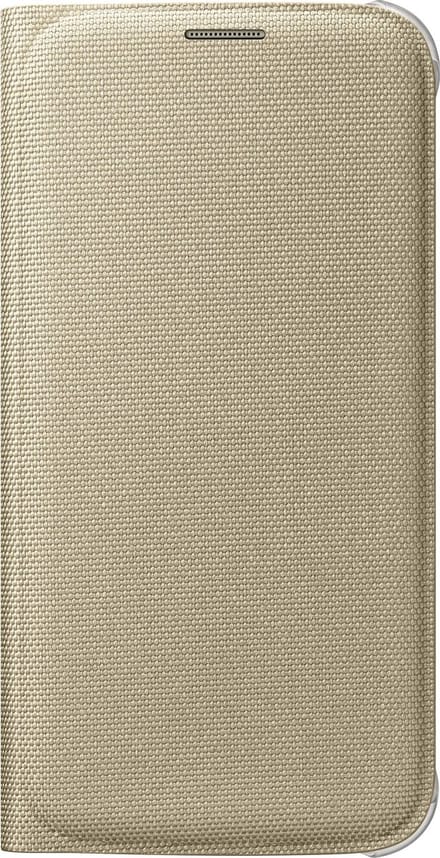 Samsung Galaxy S6 Flip Wallet Canvas - Goud