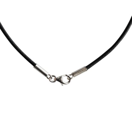 AuBor ®. Leren ketting.  2mm × 52cm