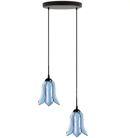 Tiffany Kroonluchter Gentian Blue 2 - Art Deco Trade
