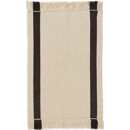 Ferm Living Calm Kelim deurmat - off-white/coffee