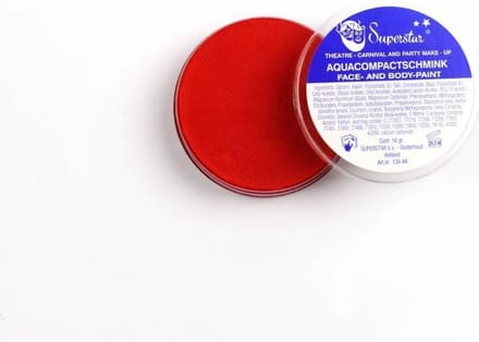 Schmink karmijn rood 45 gram.