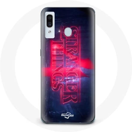 Case voor Samsung Galaxy A30 Stranger Things Logo Transparant Seizoen 4 Trailer 2022