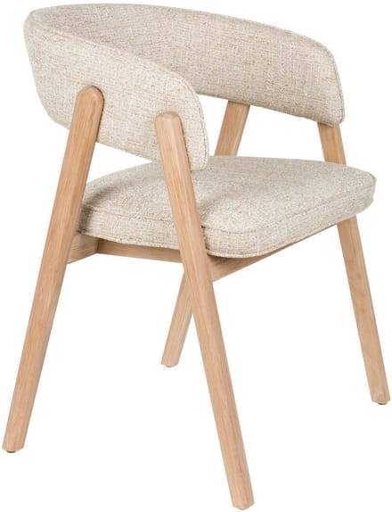 Zuiver Bright Eetkamerstoel Armleuning Beige