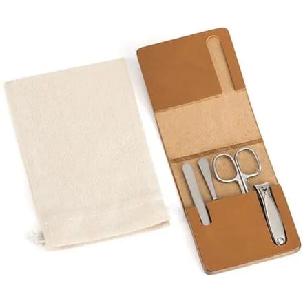 MÜHLE -4-delige Manicure set in lederen etui