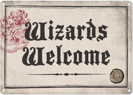 Harry Potter - wandbordje - Wizards Welcome