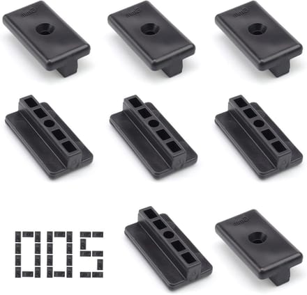 Terrasclips - Plankbevestiging - Terras Maken - Onzichtbare Montage - 200 stuks - Zwart